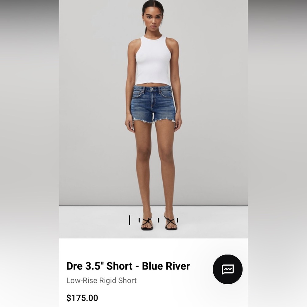 Rag and Bone Dre 3.5" Short - Blue River